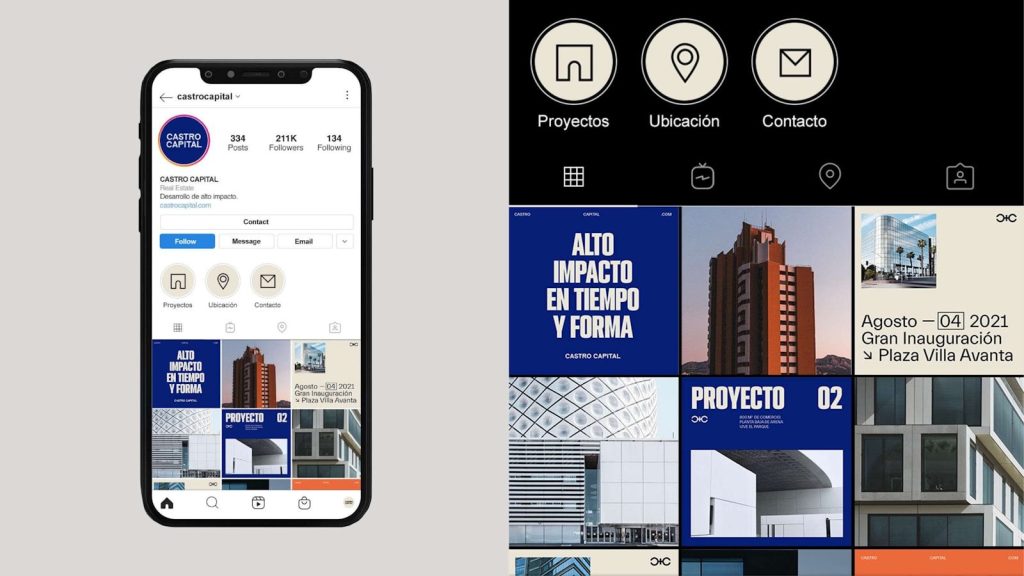 a cell phone with a picture of a building on the screen